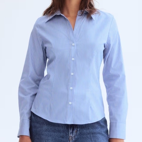 H&M Light Blue Long Sleeve Shirt - Picture 9 of 9